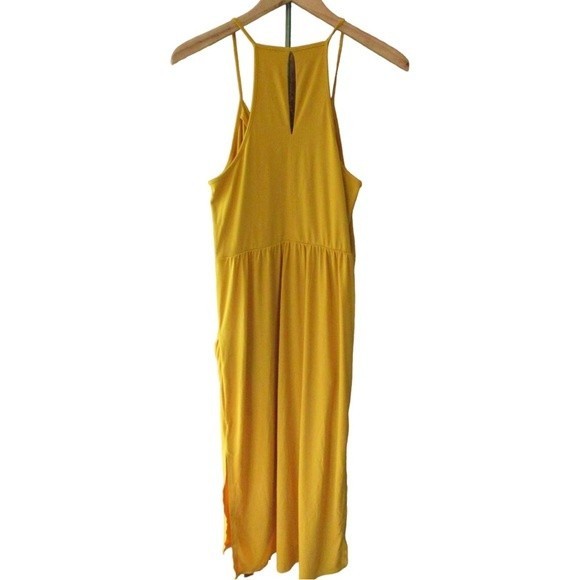 BCBG Gold Long Stretchy Summer Dress - Picture 4 of 10